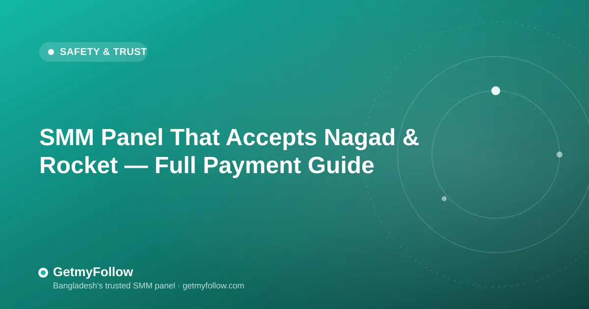 SMM panel payment guide for Nagad and Rocket in Bangladesh